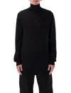 Rick Owens Oversized Turtle Neck Pullover In Black