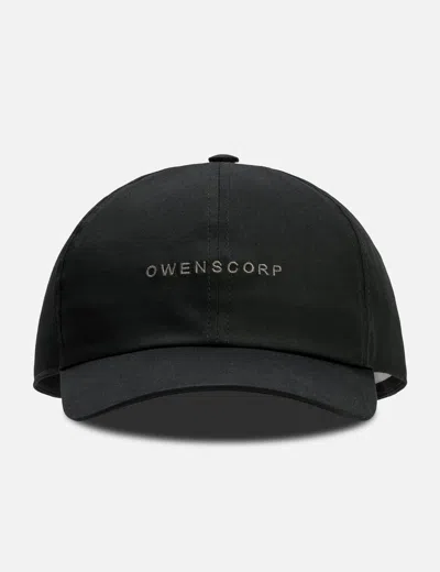 Rick Owens Owenscorp Embroidered Baseball Cap In Black