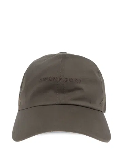 Rick Owens Owenscorp-embroidered Cap In Brown