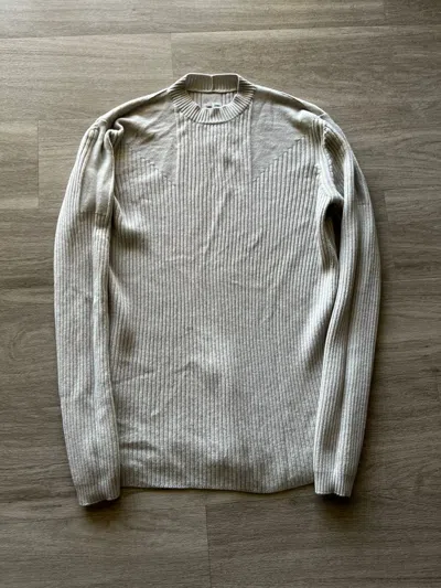Pre-owned Rick Owens Oyster Fisherman Sweater