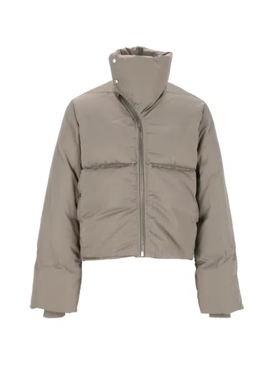 Rick Owens Padded Duvet Jacket In Gray