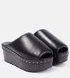Rick Owens Padded Leather Platform Sandals In Black