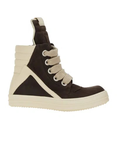 RICK OWENS PADDED LEATHER SNEAKERS