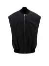 RICK OWENS PADDED RECYCLED NYLON SLEEVELESS JACKET