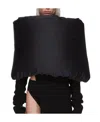 Rick Owens Padded Silk Scarf In Black