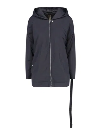 Rick Owens Padded Zip Coat In Black