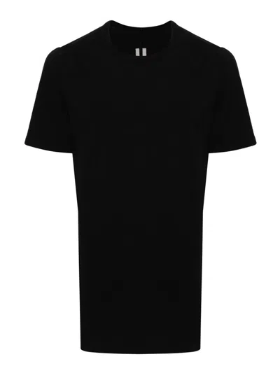 Rick Owens Panelled Cotton T-shirt In Black