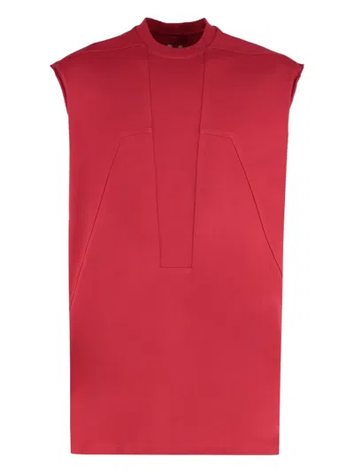 RICK OWENS PANELLED COTTON TANK TOP