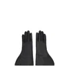 Rick Owens Black Concordians Gleam Gloves In Black