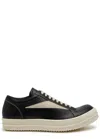 Rick Owens Panelled Leather Sneakers In Black