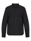 Rick Owens Man Shirt Black Size 44 Virgin Wool In Black
