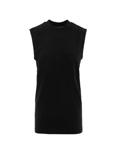 Rick Owens Panelled Sleeveless T-shirt In Black