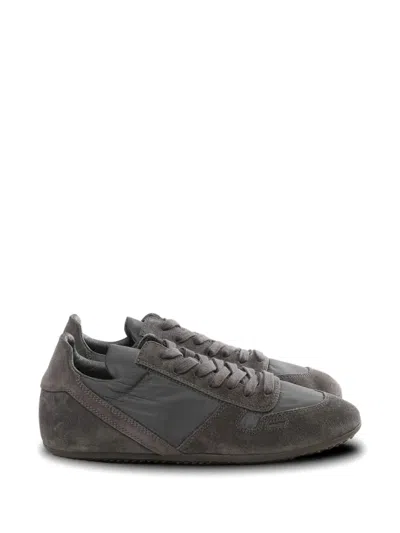 Rick Owens Panelled Sneakers In Gray
