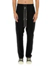 Rick Owens Wide Bela Cotton Pants In Black