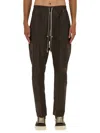 Rick Owens Drawstring Pocket Trousers In Brown