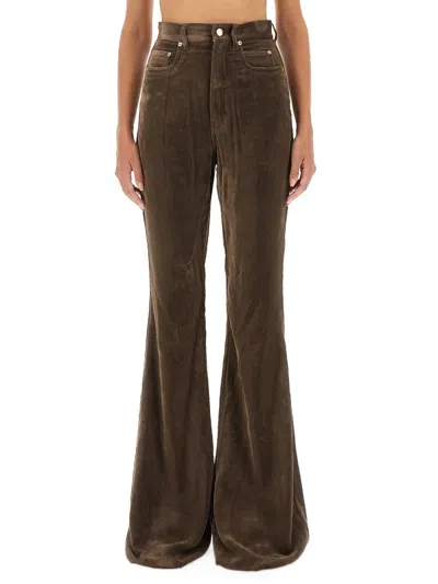 Rick Owens Pant In Brown