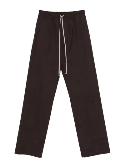 Rick Owens Dietrich Drawstring In Brown