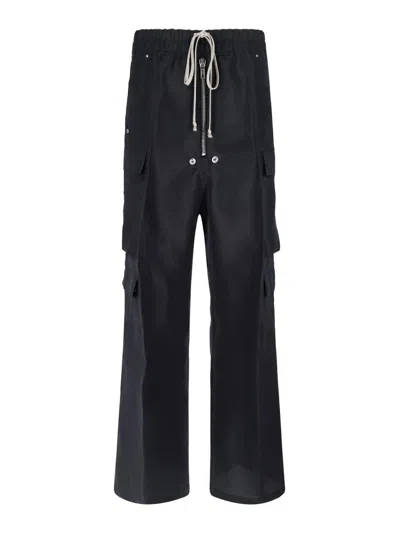 Rick Owens Straight Trousers In Black