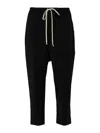 Rick Owens Drawstring Astaires Cropped In Black