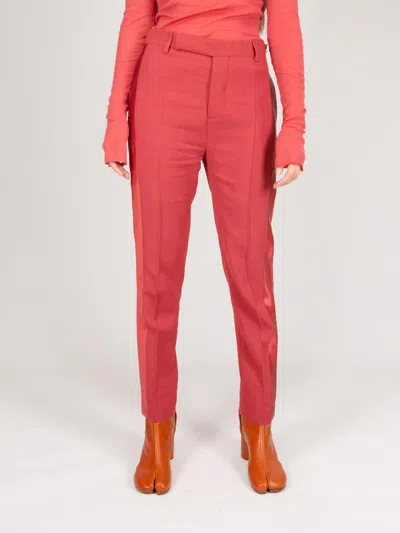 Rick Owens Pantaloni Austin Carnelian In Red