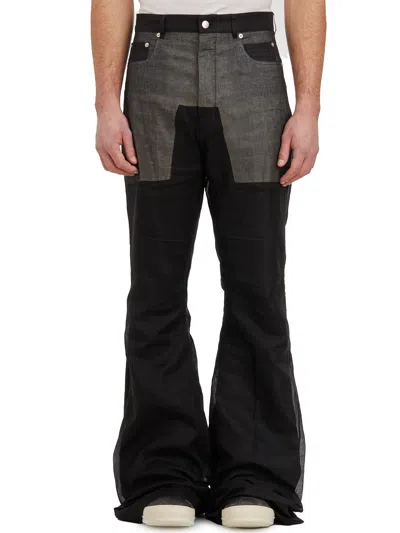 Rick Owens Pantaloni Bolan Bootcut In Black