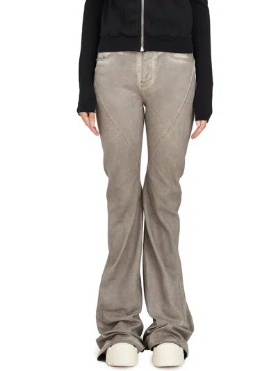 Rick Owens Pantaloni In Denim Bias Bootcut Dust