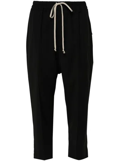 Rick Owens Astaires Cropped Pant In Black