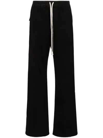 Rick Owens Creatch Wide Cargo Drawstring Pant In Black