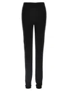 Rick Owens Knitted Leggings Elastic Waistband In Black