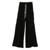 Rick Owens Women Heavy Cotton Cargobelas Pants In Black