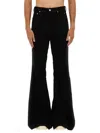 Rick Owens Bolans Flared Trousers In Black