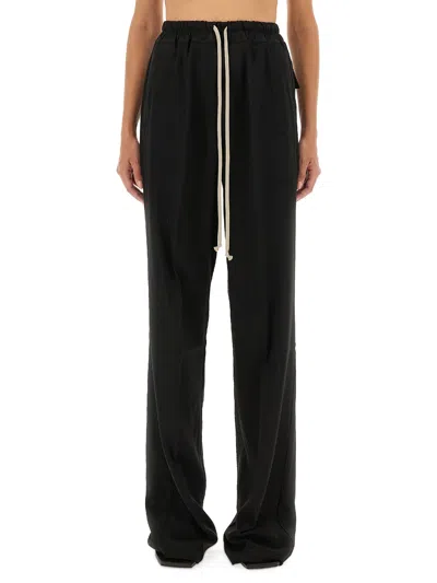 Rick Owens Flared Trousers In Black