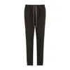 Rick Owens Green Drop-crotched Pants With Drawstring In Cotton Man In Green