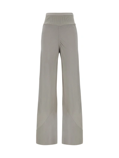 Rick Owens Trousers In Pearl