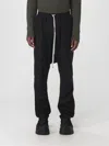 Rick Owens Cropped Drop-crotch High Waist Trousers In Black