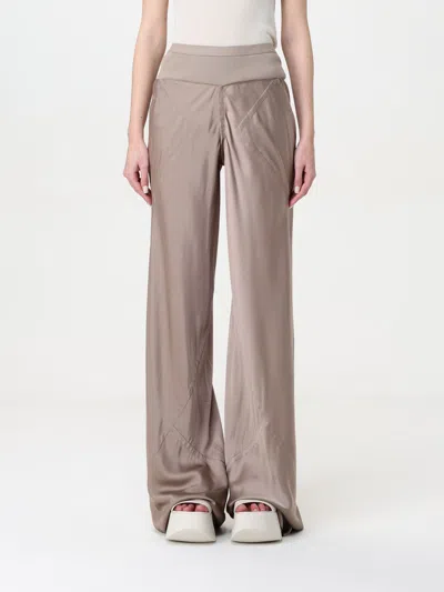 Rick Owens Womens Dust High-rise Wide-leg Woven Trousers In Beige