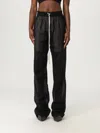 Rick Owens Wide-leg Cotton Muslin Pants With Drawstring Waist