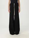 Rick Owens Black Concordians Dietrich Drawstring Trousers In Black