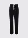 Rick Owens Velvet Drawstring Waistband Trousers In Black