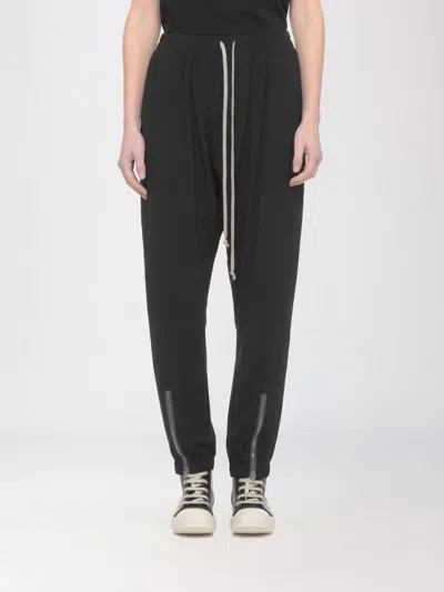 Rick Owens Zip Trousers In Black
