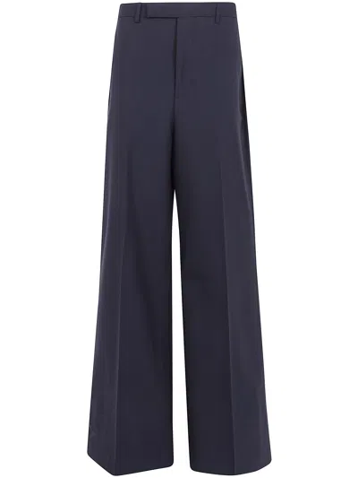 Rick Owens Casual Trousers With Belt Loops In Blue