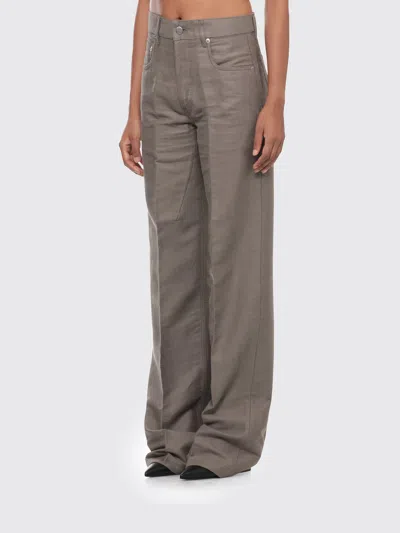 Rick Owens Pants Woman Color Grey