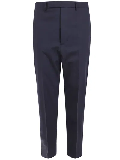 Rick Owens Pants Wool Blend "astaires" In Blue