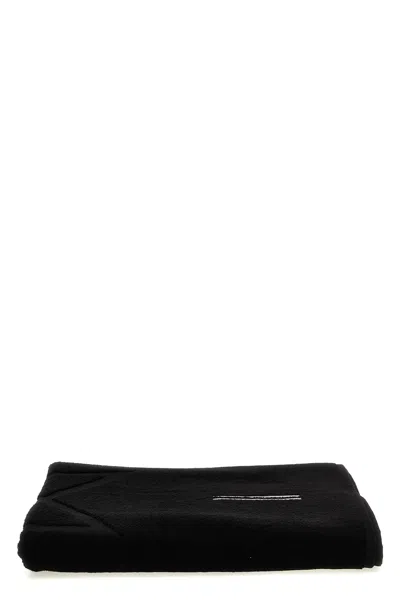 Rick Owens Pattern Beach Towel In Black