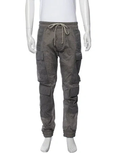 Pre-owned Rick Owens Patterned Cargo Pants W/ Tags In Grey