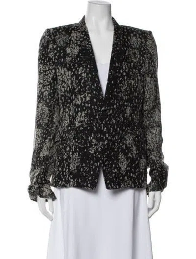 Pre-owned Rick Owens Patterned Jacket In Black