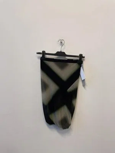 Rick Owens Patterned Midi Skirt In Black