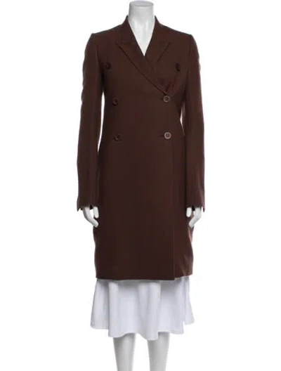 Pre-owned Rick Owens Peacoat In Brown