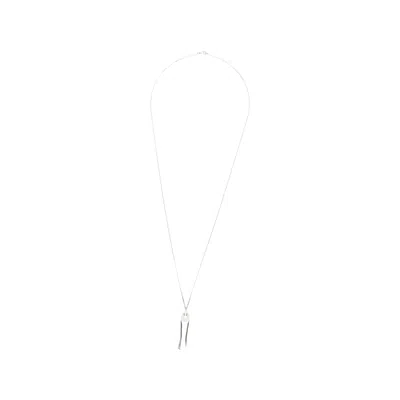 Rick Owens Pendant Necklace In Silver
