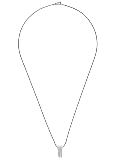 RICK OWENS OPEN TRUNK CHARM NECKLACE